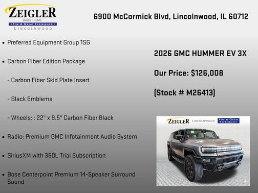 Magnus Gray Matte 2026 GMC HUMMER EV SUV 3X