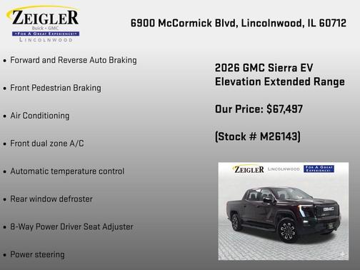 Dark Ember Metallic 2026 GMC Sierra EV Extended Range Elevation