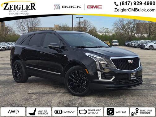 Stellar Black Metallic 2021 Cadillac XT5 Sport