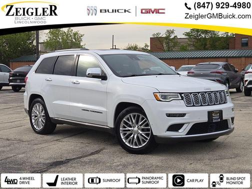 Bright White Clearcoat 2018 Jeep Grand Cherokee Summit