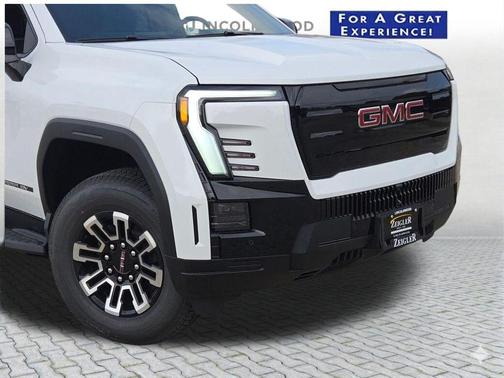 Summit White 2026 GMC Sierra EV Standard Range Elevation
