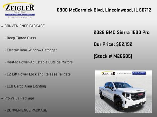 Summit White 2026 GMC Sierra 1500 Pro