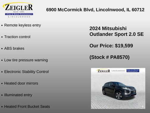 Labrador Black Pearl 2024 Mitsubishi Outlander Sport SE