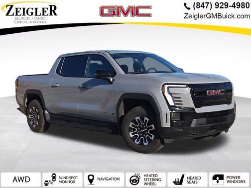 Thunderstorm Gray 2026 GMC Sierra EV Extended Range Elevation