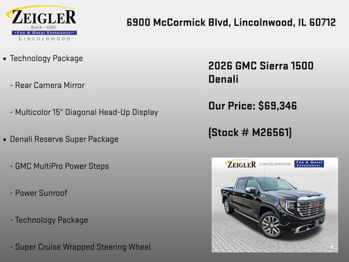 Onyx Black 2026 GMC Sierra 1500 Denali
