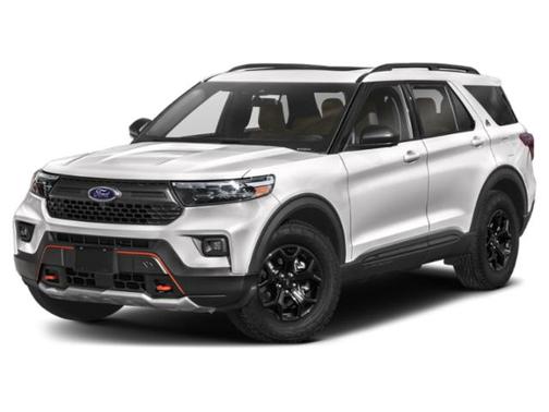 Star White Metallic Tri-Coat 2021 Ford Explorer Timberline