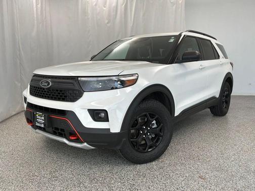 Star White Metallic Tri-Coat 2021 Ford Explorer Timberline