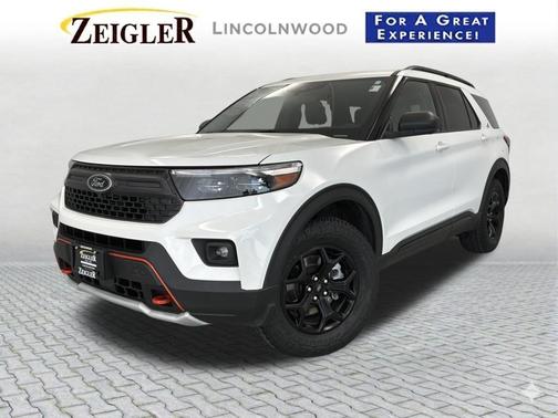 Star White Metallic Tri-Coat 2021 Ford Explorer Timberline