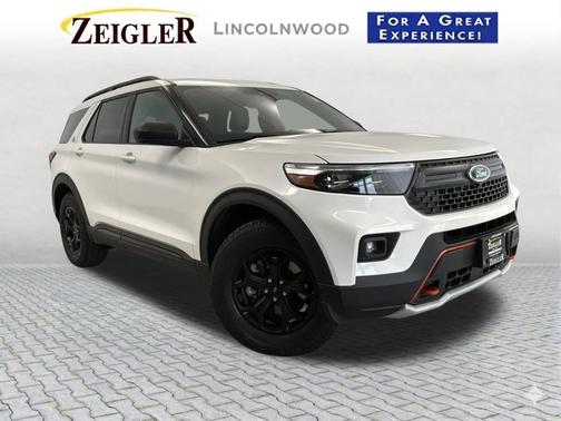 Star White Metallic Tri-Coat 2021 Ford Explorer Timberline