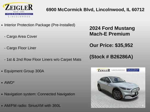 Gray Metallic 2024 Ford Mustang Mach-E Premium