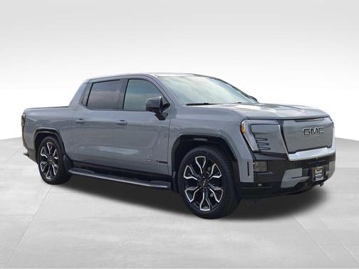 Thunderstorm Gray 2026 GMC Sierra EV Extended Range Elevation