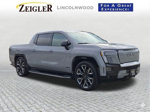 Thunderstorm Gray 2026 GMC Sierra EV Extended Range Elevation