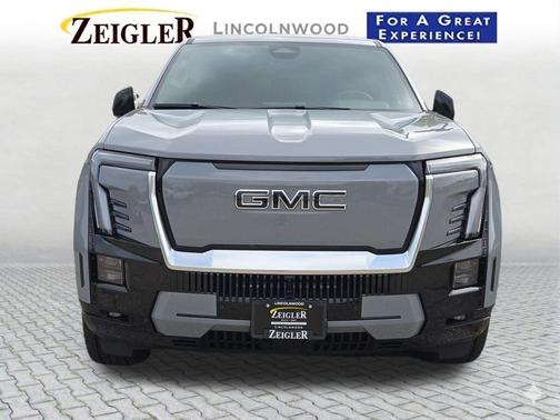 Thunderstorm Gray 2026 GMC Sierra EV Extended Range Elevation