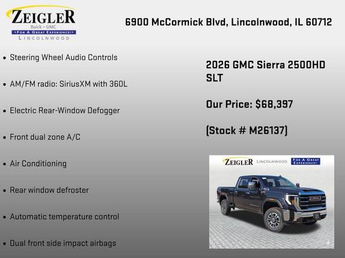 Titanium Rush Metallic 2026 GMC Sierra 2500 SLT