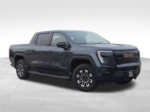 Deep Ocean Metallic 2026 GMC Sierra EV Extended Range Elevation