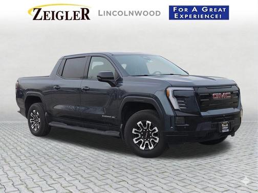 Deep Ocean Metallic 2026 GMC Sierra EV Extended Range Elevation