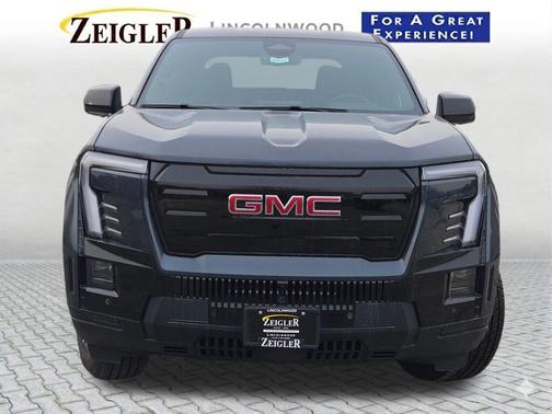 Deep Ocean Metallic 2026 GMC Sierra EV Extended Range Elevation