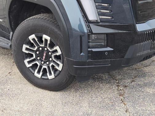 Deep Ocean Metallic 2026 GMC Sierra EV Extended Range Elevation