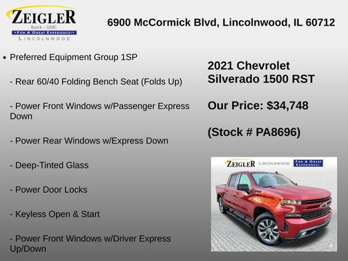 Cherry Red Tintcoat 2021 Chevrolet Silverado 1500 RST