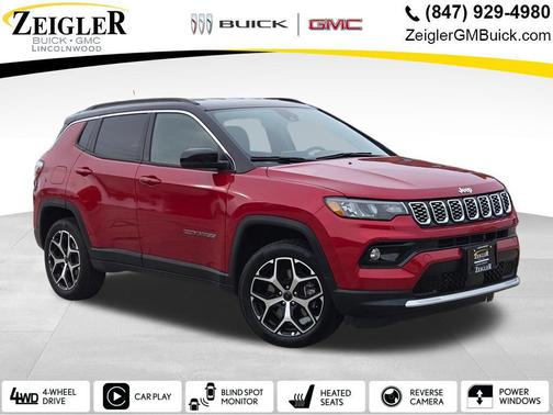 Red Hot Pearlcoat 2025 Jeep Compass Limited