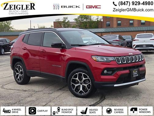 Red Hot Pearlcoat 2025 Jeep Compass Limited