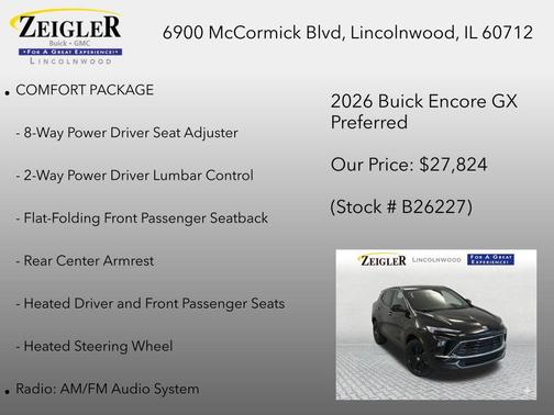 Ebony Twilight Metallic 2026 Buick Encore GX Preferred