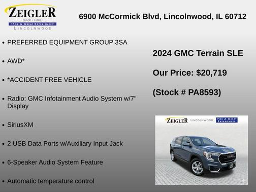 Downpour Metallic 2024 GMC Terrain SLE