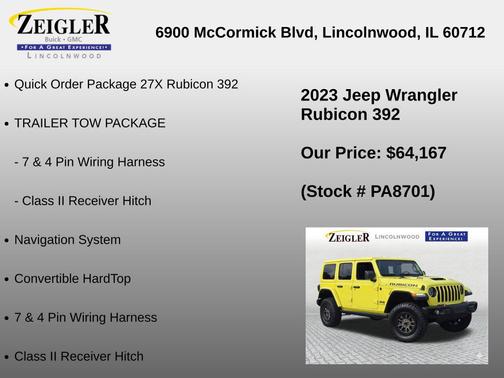 High Velocity Clearcoat 2023 Jeep Wrangler Rubicon 392