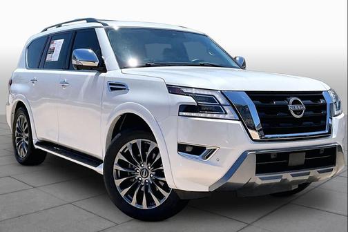 Aspen White Tricoat 2023 Nissan Armada Platinum 4WD
