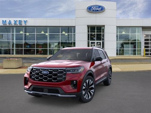 Rapid Red Metallic Tinted Clearcoat 2026 Ford Explorer Platinum