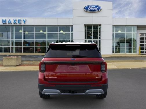 Rapid Red Metallic Tinted Clearcoat 2026 Ford Explorer Platinum