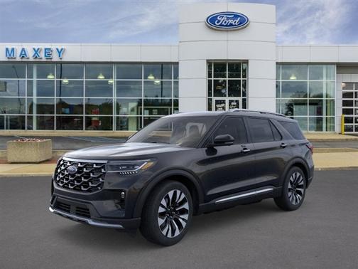 Agate Black Metallic 2026 Ford Explorer Platinum