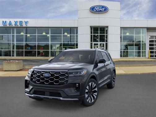 Agate Black Metallic 2026 Ford Explorer Platinum