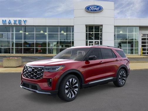 Rapid Red Metallic Tinted Clearcoat 2026 Ford Explorer Platinum