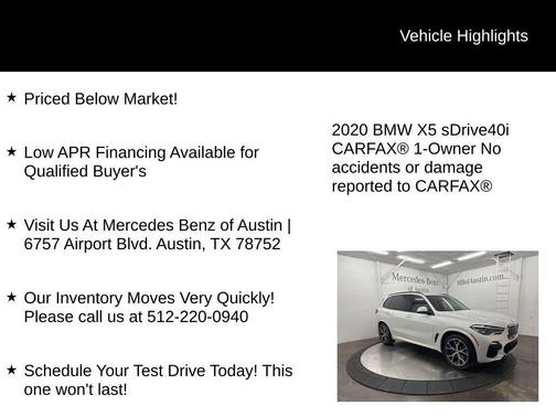 2020 BMW X5 sDrive40i