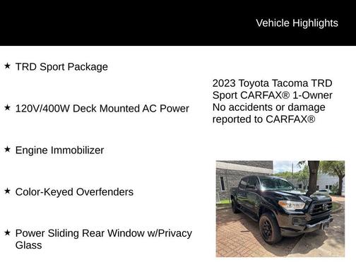 2023 Toyota Tacoma TRD Sport