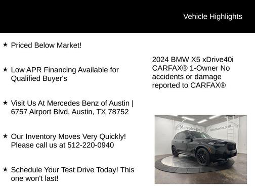 2024 BMW X5 xDrive40i