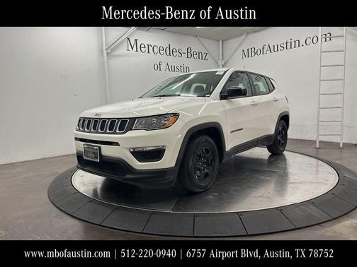 White Clearcoat 2019 Jeep Compass Sport