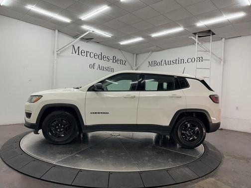 White Clearcoat 2019 Jeep Compass Sport
