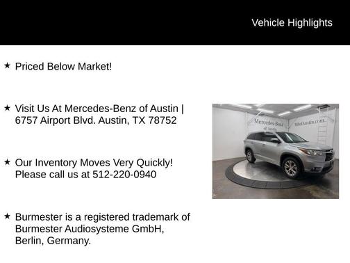 2015 Toyota Highlander LE