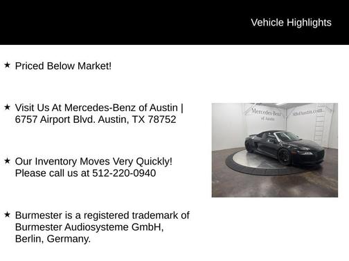 2011 Audi R8 5.2 quattro Spyder