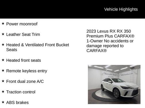 2023 Lexus RX 350 Premium Plus