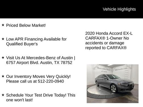 2020 Honda Accord EX-L