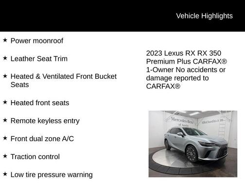 2023 Lexus RX 350 Premium Plus