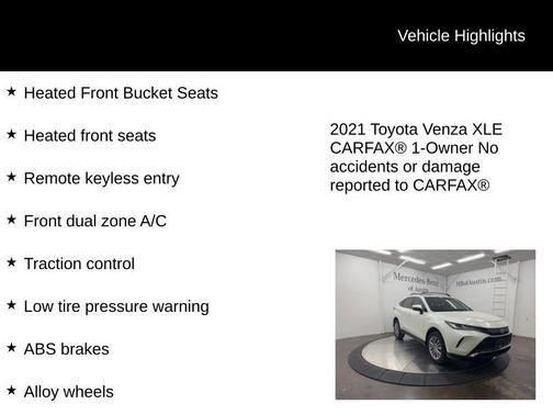 2021 Toyota Venza XLE