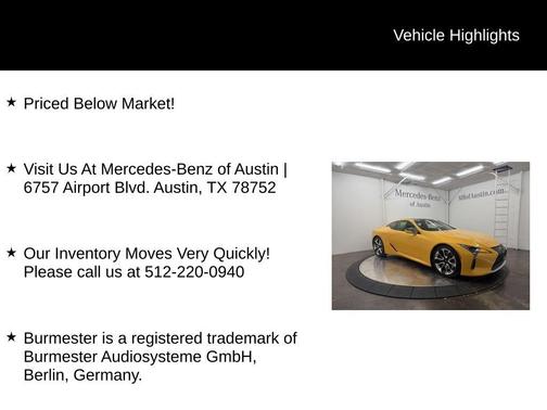 2020 Lexus LC 500 Base