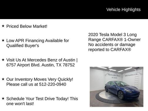 2020 Tesla Model 3 Long Range