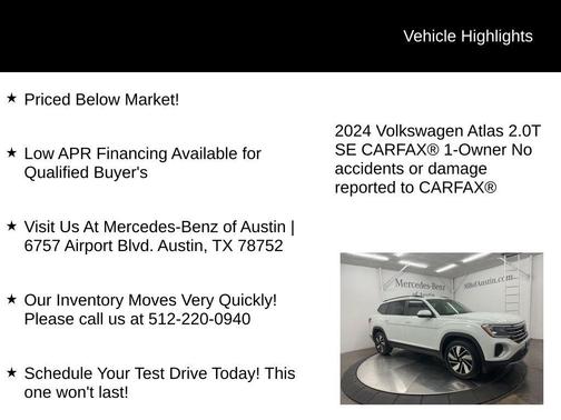 2024 Volkswagen Atlas 2.0T SE w/Technology