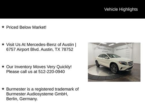 2017 Mercedes-Benz GLA 250 Base