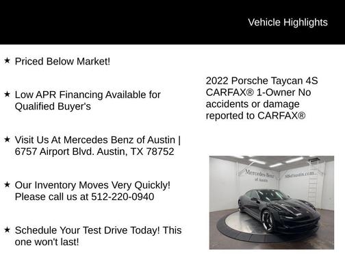 2022 Porsche Taycan 4S
